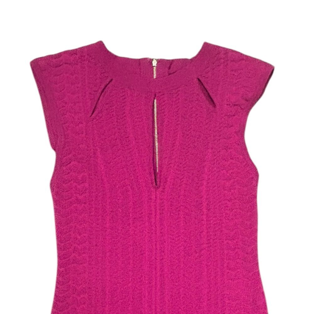 Women’s Hot Pink Bodycon Knee Length Party Dress by Bebe-size SM - Picture 4 of 6